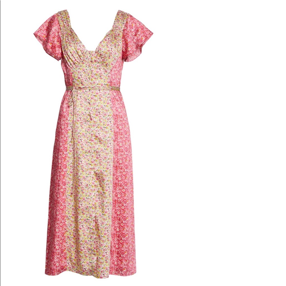 Beautiful spring floral dress! Cinq a sept